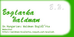 boglarka waldman business card